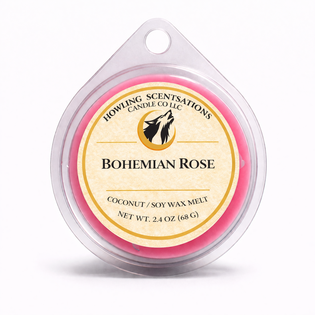 Moonveil Rose Coconut Soy Wax Melts - Fresh Rose & Citrus Rose Wax Melt