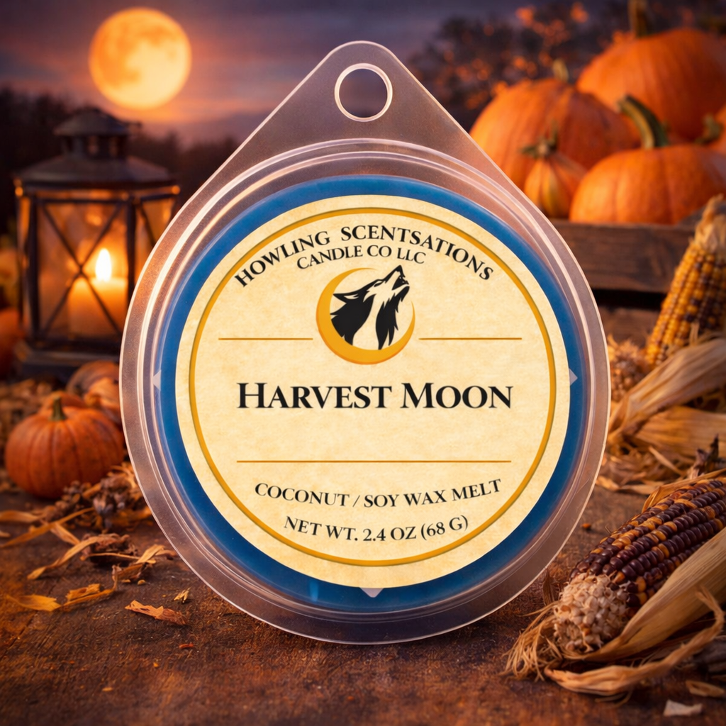 Harvest Moon – Coconut Soy Wax Melts (Spiced Fruit & Warm Woods)