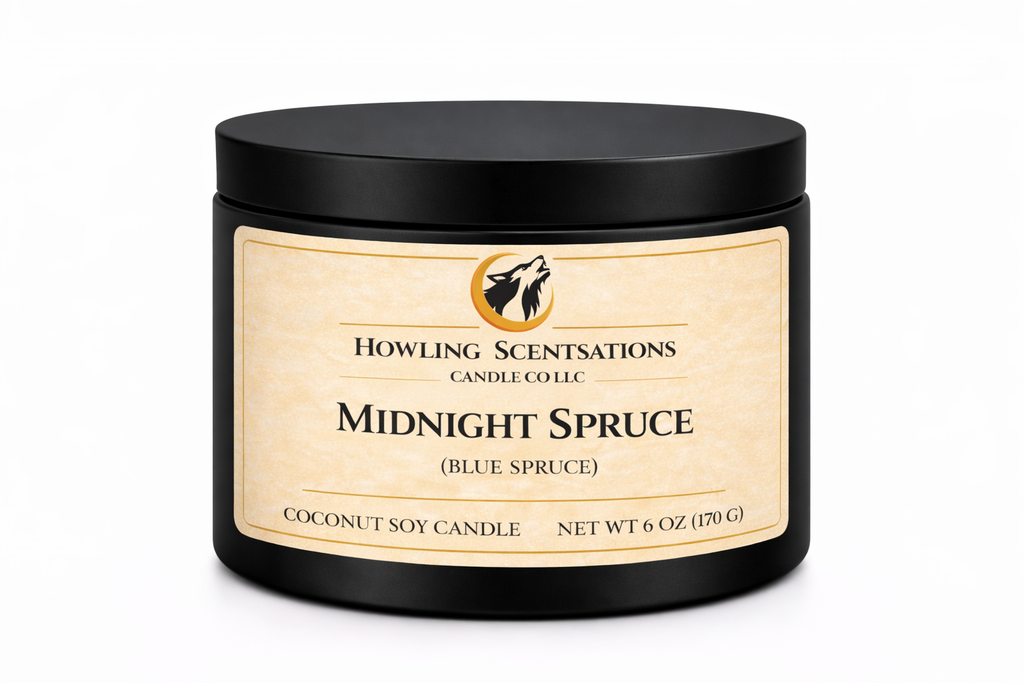 Midnight Spruce – 6 oz Spruce Candle with Cool Pine & Fresh Evergreen Scent