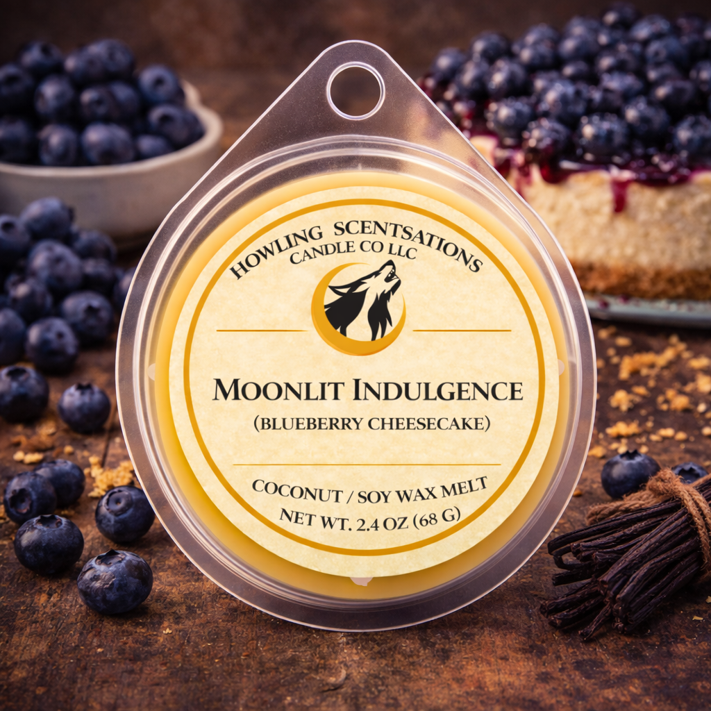 Moonlit Indulgence Blueberry Cheesecake Wax Melt – Coconut Soy Wax Melts