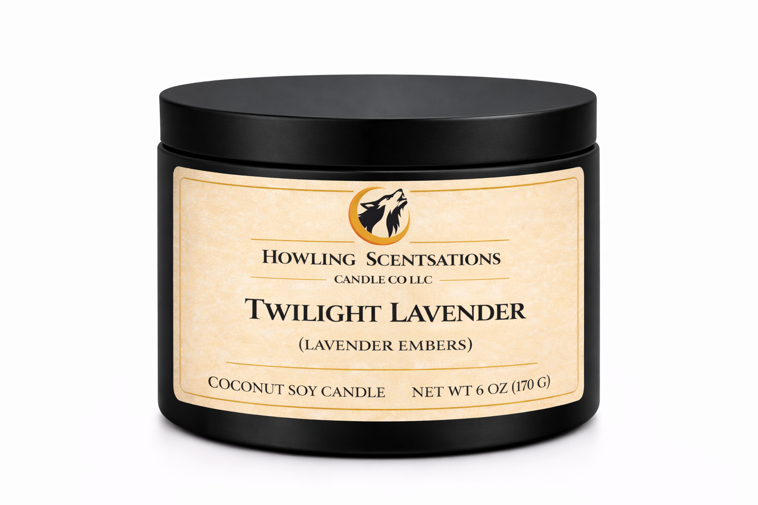 Twilight Lavender Candle – 6 oz Coconut Soy Candle (Lavender & Eucalyptus)