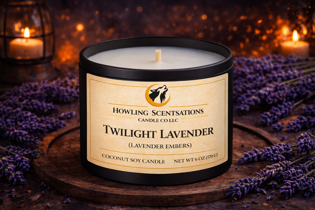 Twilight Lavender Candle – 6 oz Coconut Soy Candle (Lavender & Eucalyptus)