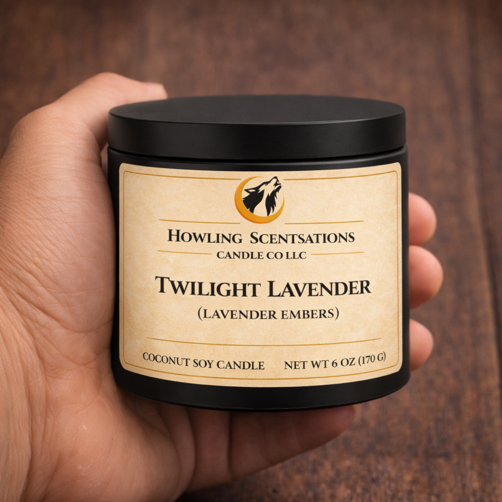 Twilight Lavender Candle – 6 oz Coconut Soy Candle (Lavender & Eucalyptus)