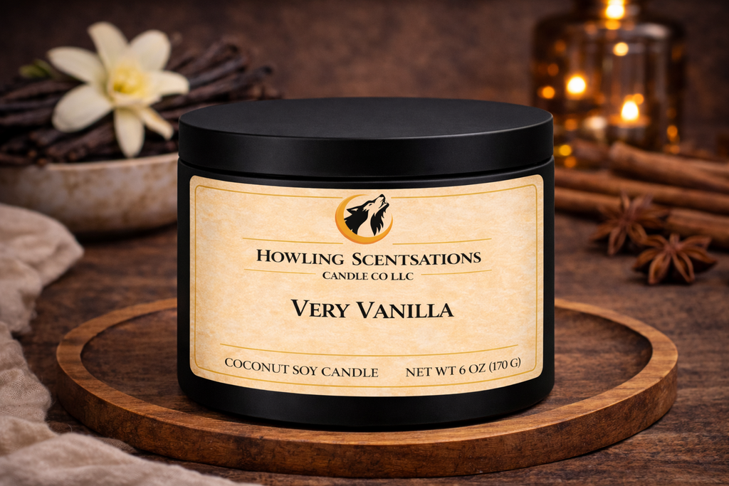 Vanilla Moon – 6 oz Coconut Soy Candle (Sweet Vanilla Candle)
