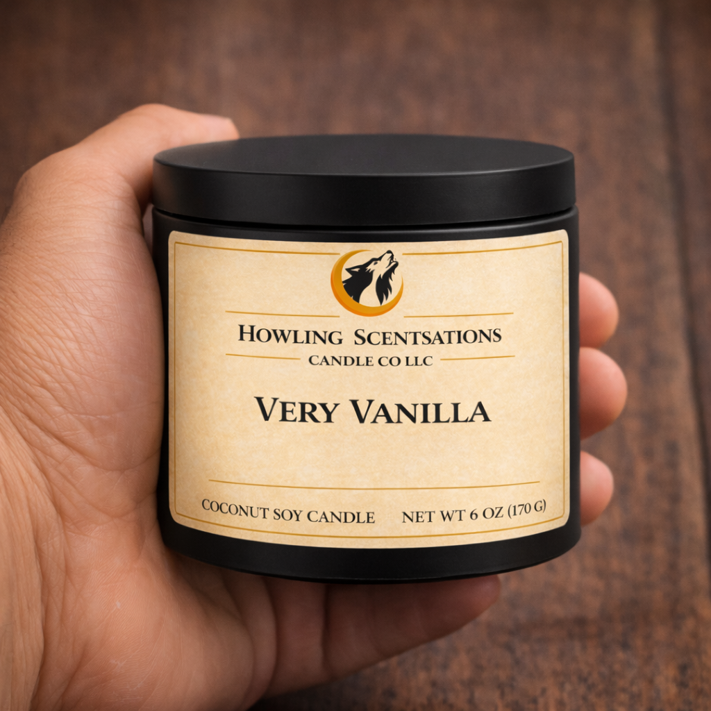 Vanilla Moon – 6 oz Coconut Soy Candle (Sweet Vanilla Candle)