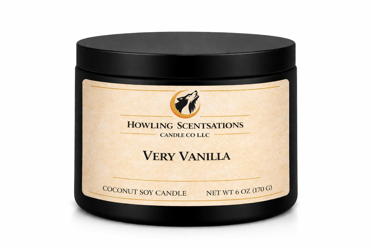 Vanilla Moon – 6 oz Coconut Soy Candle (Sweet Vanilla Candle)